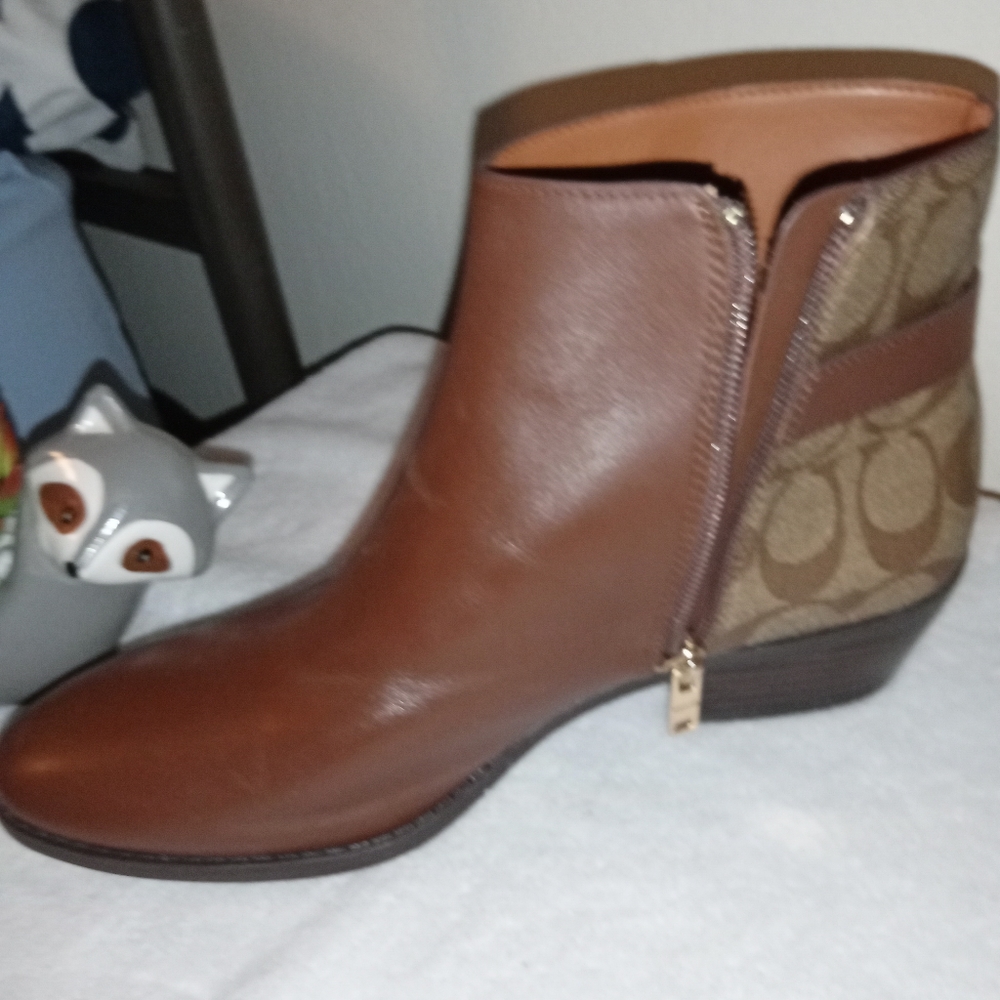 Brown Bootie Coach